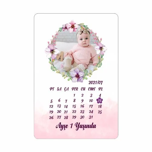 Takvim Tasarımlı Doğum Günü Magnet